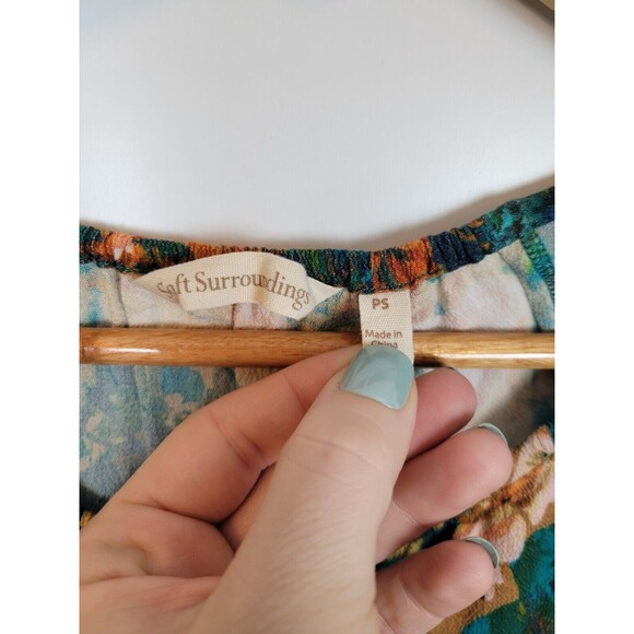 Soft Surroundings Midi Dress Size S Petite Dakota Floral - Picture 4 of 10